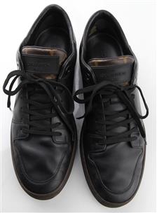 Louis Vuitton Line Up Monogram High Top Sneakers Black